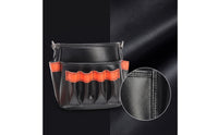 Tool Pouch with Pockets Open-Tool Belt Pouch Bag Synthetic Leather for Electricians, Installers, Electrical Work, Climate Control Repair