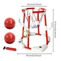 Swimming Pool Basketball Set Pool Basketball Hoop Easy to Assemble for Backyard
