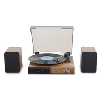 Multifunctional Vintage Turntable with Bluetooth Speaker and USB Playback