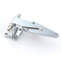 Surface Mount Hinge Polished Strap Hinge Hardware Easy to Install Steel for DIYers, Cabinet Doors, Ovens