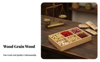 Keeps Items Separate Multicompartment Wooden Box Multifunctional Wooden Sorting Tray Natural Wood Look desktop Organizer Sturdy Construction for hot beverage lovers, Home Organizers, Desktop, Living Room, Kitchen, Bedroom