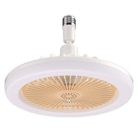 Remote-controlled Socket Fan Light Combining LED Light Source Socket Fan Screw-in Ceiling Fan Wireless Remote Suitable for Basement Classroom Library