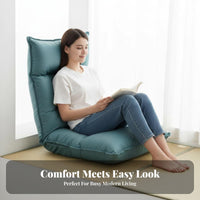 Japanese design Design Adjustable spinerest Lounger spine Support Adjustable Reclining Lounger Thick Cushioning Floor Chair Foldable for Students, Adults, Remote Workers, Bay bay area, Bedroom, Living Room, Small Apartment