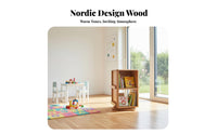 Revolving bookshelf Large Capacity Multi-Tier Rotating bookshelf for Small Spaces