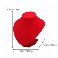 Necklace Bust Display Stand Rectangular Necklace Display Bust for Jewelers, Photography Studios, Boutiques
