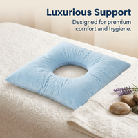 Breathable Neck Support Pillow for Travel, Ergonomic Neck Pillow, Comfort Pillow #variant:Blue