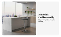 Adjustable Rotating Stool with Backrest Modern Design Counter Chair Nordic aesthetic