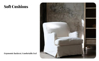 3-Seater Sofa Wabi-Sabi Aesthetic Couch Removable and Cleanable Cover Easy to Clean for Interior Designers, Families, Hotel