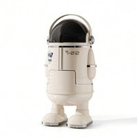 Astronaut Trash Bin Cute Trash Bin with Dome Lid Stylish for Children