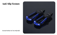 Rear Foot Pegs CNC Machined Motorcycle Footrests Aluminum Alloy Foot Pegs for Motorcyclists