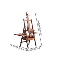 Easel with Storage Tray Foldable Easel with Compartment Adjustable Beechwood for Artists, Painting, Home Studio