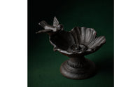 Cast Metal Bird Feeder Vintage Freestanding Compact for Balcony, Patio