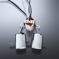 Table Lamp and Ceiling Lighting E14 Bulb Holder with Wire, High Temperature Resistant Ceramic, E14 Base Screw Terminal, 220V Pendant Light