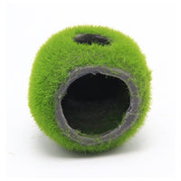 Aquarium Decoration Flocked Cave Hideout for Fish and Shrimp, Resin Craft