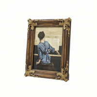 Vintage Picture Frame Ornate Resin Picture Frame Decorative for Bedside Table