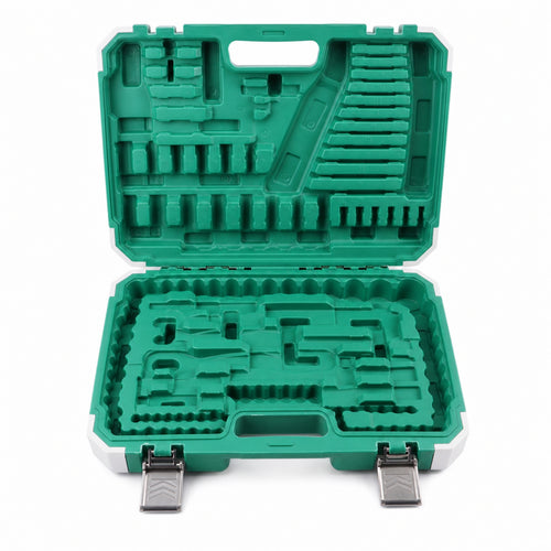 Tool Storage Case Sturdy Clamshell Tool Case Textured for Vehicle, Mechanics