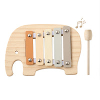 5-Tone Wooden Elephant Xylophone for Kids