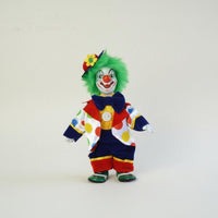 Ceramic Clown Figurine Artistic Carnival Clown Ornament Colorful