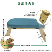 Cross-border embroidered detachable yoga stool meditation stool home kneeling stool bamboo wooden prayer stool