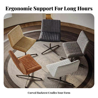 Armless rear Chair Modern design Armless Side Chair Sturdy Legs