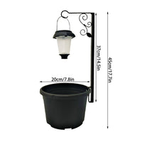 Outdoor Planter Light Warm White Solar Decorative Lamp 2 in 1 for Front Porch