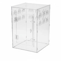Transparent Box Ventilated Design Transparent Enclosure Secure Latch Acrylic Reptile Enclosure for Desktop