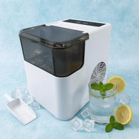 Translucent Lid Ice Maker White Housing Countertop Ice Maker for Home Use
