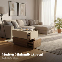 C-Shaped End Table Minimalist Aesthetic Household Furniture Modern Design Space-Saving for Adults, Bedroom, Living Room