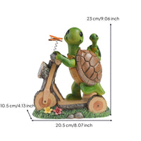 Turtle Statue with Solar Light Resin Solar Turtle Statue Adorable for Homeowners