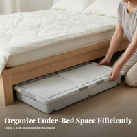 Rolling Underbed Drawer Stackable Under-Bed Rolling container sturdyDuty Frame