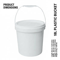 Sealed Bucket Lid for Food, Carry Handle Multipurpose Storage, Pressure Resistan #variant:6L