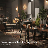 Upholstered Counter Stool with Backrest Light Luxury Design Bar Chair mechanical design Easy to Assemble for Adults, Dining Room