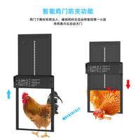 Aluminum Alloy Automatic Chicken Coop Door with Timer and Light Sensor