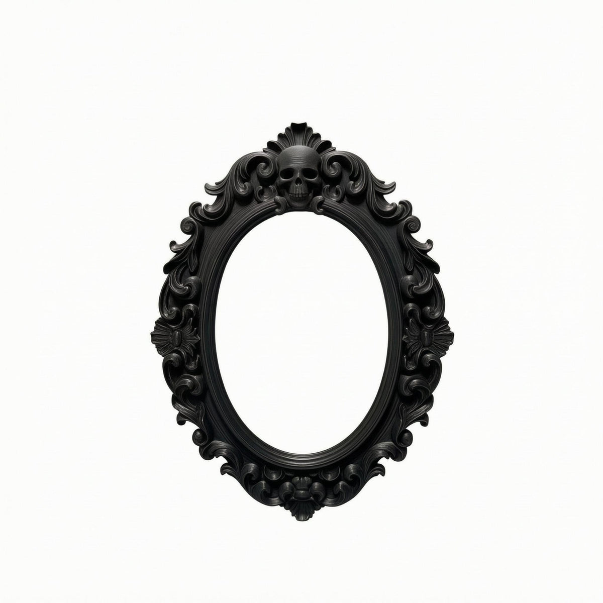 Ornate Oval Wall Frame Intricate Details Ornate Halloween Wall Art