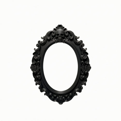 Ornate Oval Wall Frame Intricate Details Ornate Halloween Wall Art