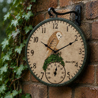 Decorative Thermometer Wall Clock 3D Relief Home Decor Battery Operated