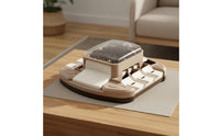 Brain-Teaser Feeder Tray Sliding Covers Pet Feeding Tray Square Shape for Dogs