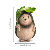 Miniature Hedgehog Statue Hand-Painted Hedgehog Figurine Textured