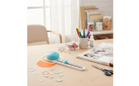 Rotary Paper Circle Cuts Cardstock and EVA Foam for Card Making, Crafters