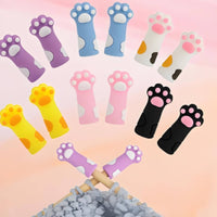 6 Pieces Crochet Hook Cover Multi-Color Silicone Needle Stopper for Crocheters