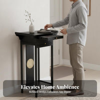 Slim slim shape Narrow Entryway table Space-Saving Narrow accentuate Table adjacent to the partitionHugging Hallway Stand Minimalist Design for Homeowners, Apartment Dwellers, Interior Designers, Small areas, Living Room, Behind Sofa, Bedroom