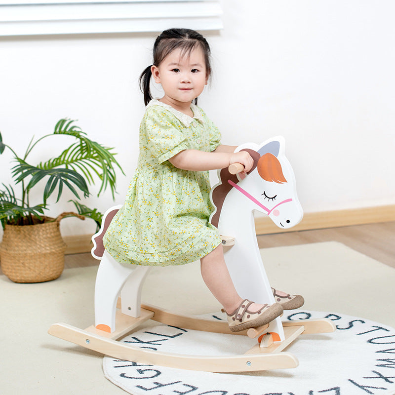 White Rocking Horse