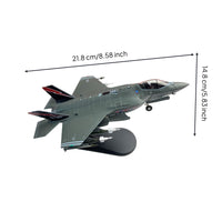 1/72 Scale F-35A Model Pre-Assembled F-35A Fighter Jet Model Collectible Quality 1/72 Scale Diecast Airplane for Enthusiasts, Hobbyists