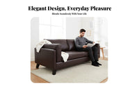 Nordic design Black 3-Seater Sofa Small Space space-efficient Upholstered Sofa Set Modern Design Living Room Seating Comfy for Apartment Dwellers, Office Professionals, Business Owners, Coffee Shop, Reception Area, Bedroom