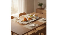 Rotating Dining Tray Oval Rotating Tray Stable for Families