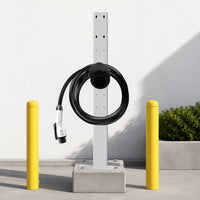 Fixed Storage DC Charging Connector Holder Sturdy Plastic Charging Cradle Easy Installation for Parking Lot, Garage