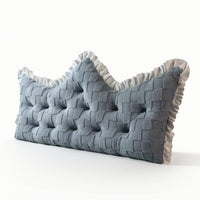 Headboard Cushion Crown-Shaped Backrest Cushiony Padding Backrest Cushion for Sofa