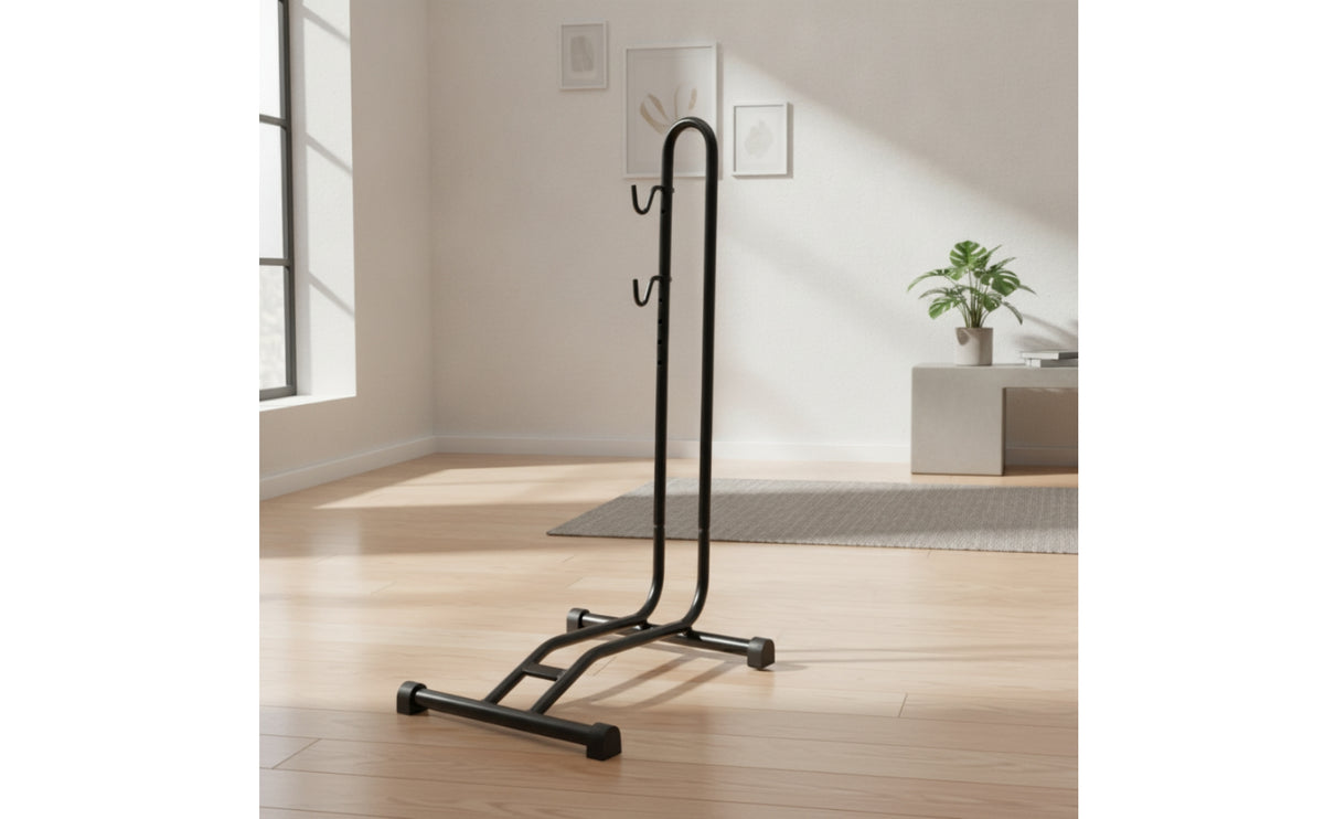 Heavy Duty Bike Floor Stand Utility Bike Floor Rack Solid Bike Parking Stand Space-Saving for Cyclists