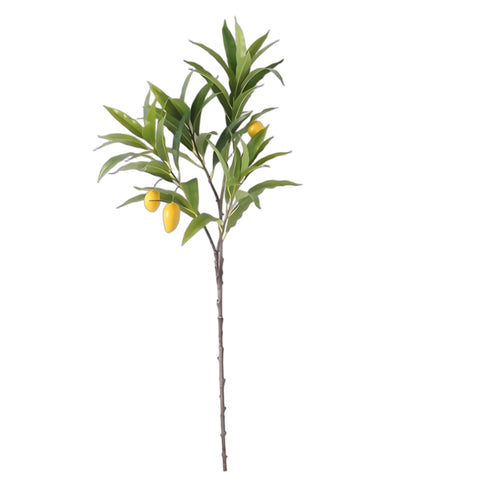 Artificial Mango Branch Tall Authentic with Realistic Leaves