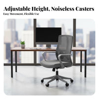 Reclining Desk Chair with Footrest Breathable Mesh ergonomic workspace Furniture